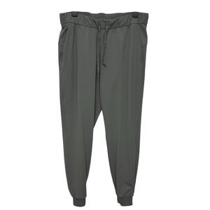 Lululemon On The Fly Jogger Grey Sage Women's Size‎ 10 High Rise Yoga